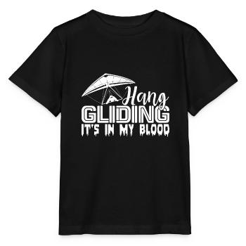 Hang Gliding Hang gliding Is In My Blood - Stanley/Stella MINI CREATOR Kids’ T-Shirt - black - Front - Mikhail (115cm)