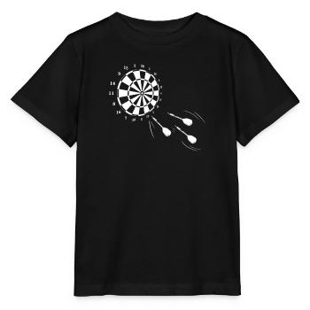 Jeu de fléchettes - T-shirt bio MINI CREATOR Stanley/Stella Enfant - noir - Devant - Mikhail (115cm)