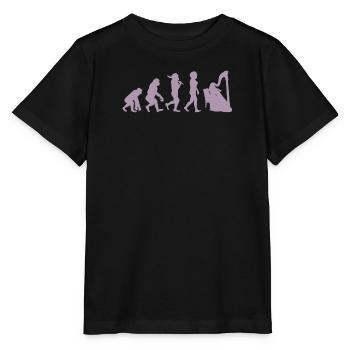 Musique Harpe Evolution pour Femmes Noires - T-shirt bio MINI CREATOR Stanley/Stella Enfant - noir - Devant - Mikhail (115cm)