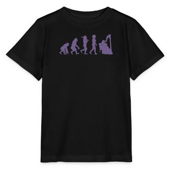 Music Harp Evolution for Women Black - Stanley/Stella MINI CREATOR Kids’ T-Shirt - black - Front - Mikhail (115cm)