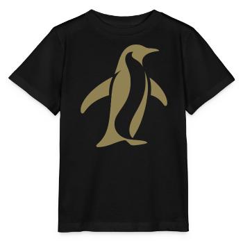 Pingouin Pôle Sud Silhouette Minimaliste - T-shirt bio MINI CREATOR Stanley/Stella Enfant - noir - Devant - Mikhail (115cm)