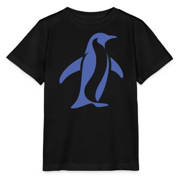 Pingouin Pôle Sud Silhouette Minimaliste - T-shirt bio MINI CREATOR Stanley/Stella Enfant - noir - Devant - Mikhail (115cm)