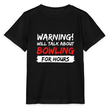 bowling strike pin idée cadeau disant - T-shirt bio MINI CREATOR Stanley/Stella Enfant - noir - Devant - Mikhail (115cm)