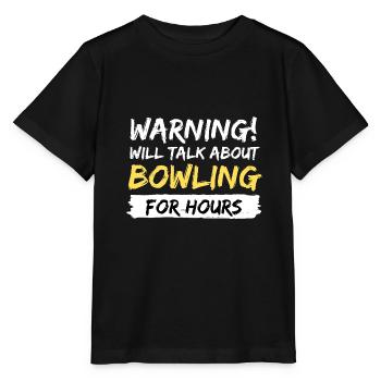 bowling strike pin idée cadeau disant - T-shirt bio MINI CREATOR Stanley/Stella Enfant - noir - Devant - Mikhail (115cm)