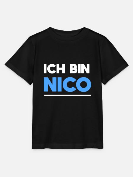 Nico Name Spruch für stolze Nicos - Stanley/Stella Kinder T-Shirt MINI CREATOR - Schwarz