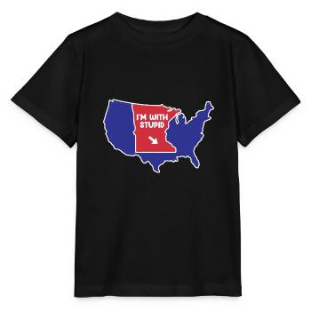 Minnesota Design für patriotische Minnesotaner - Stanley/Stella Kinder T-Shirt MINI CREATOR  - Schwarz - Vorne - Mikhail (115cm)