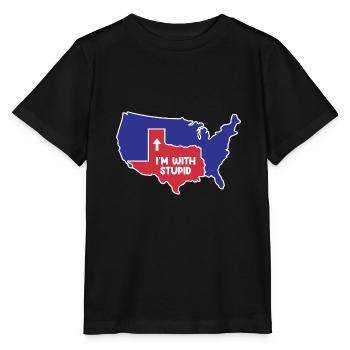 Texas State US Design für patriotische Texaner - Stanley/Stella Kinder T-Shirt MINI CREATOR  - Schwarz - Vorne - Mikhail (115cm)