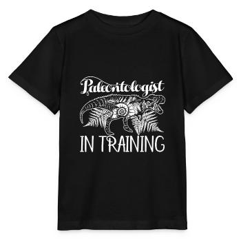 Paläontologe in Ausbildung - Stanley/Stella Kinder T-Shirt MINI CREATOR  - Schwarz - Vorne - Mikhail (115cm)