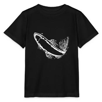 Vintage Forelle im Sprung - Stanley/Stella Kinder T-Shirt MINI CREATOR  - Schwarz - Vorne - Mikhail (115cm)