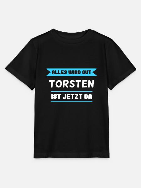 Torsten Name Design für stolze Torstens - Stanley/Stella Kinder T-Shirt MINI CREATOR  - Schwarz