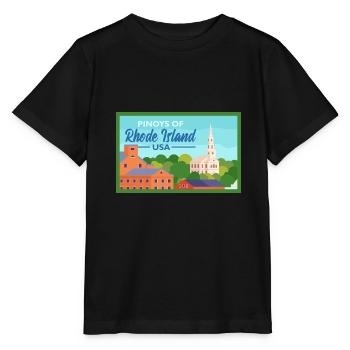 Rhode Island Fil-Am Design für stolze Pinoys - Stanley/Stella Kinder T-Shirt MINI CREATOR  - Schwarz - Vorne - Mikhail (115cm)