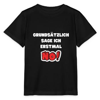 Avant de demander Pas Drôle Humour Cadeaux Drôle - T-shirt bio MINI CREATOR Stanley/Stella Enfant - noir - Devant - Mikhail (115cm)