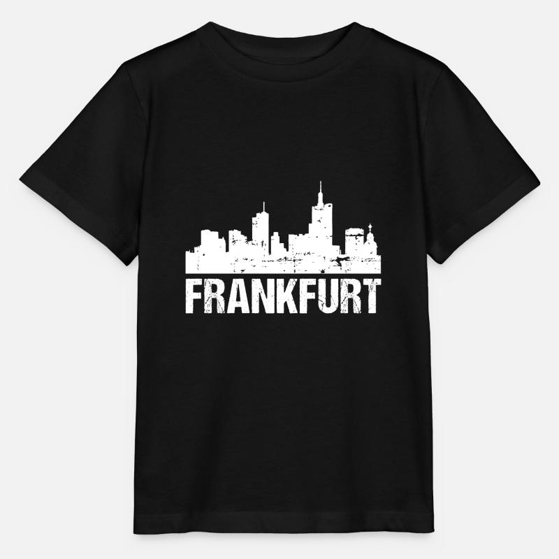 Frankfurt Vintage Skyline - Stanley/Stella Kinder T-Shirt MINI CREATOR  - Schwarz