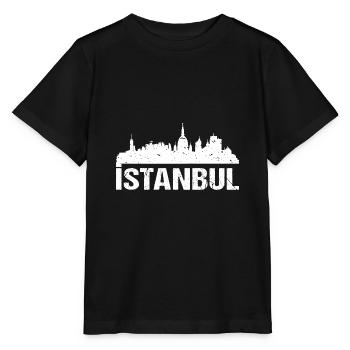 Istanbul Skyline - Stanley/Stella MINI CREATOR Kids’ T-Shirt - black - Front - Mikhail (115cm)