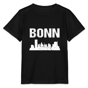 Bonn Skyline Stadt Bonn - Stanley/Stella Kinder T-Shirt MINI CREATOR  - Schwarz - Vorne - Mikhail (115cm)