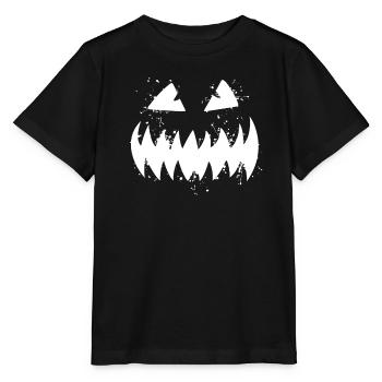Jack O Lantern Pumpkin Halloween - Stanley/Stella MINI CREATOR Kids’ T-Shirt - black - Front - Mikhail (115cm)