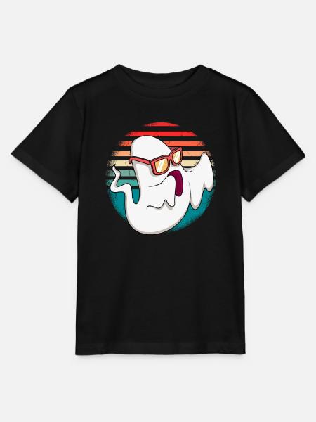 Geisterstunde Halloween Geist - Stanley/Stella Kinder T-Shirt MINI CREATOR - Schwarz