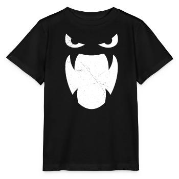Masque Scream Halloween - T-shirt bio MINI CREATOR Stanley/Stella Enfant - noir - Devant - Mikhail (115cm)