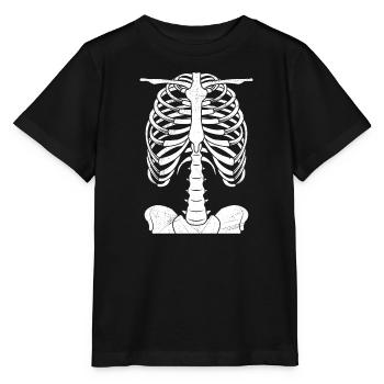 Skeleton Costume Halloween - Stanley/Stella MINI CREATOR Kids’ T-Shirt - black - Front - Mikhail (115cm)