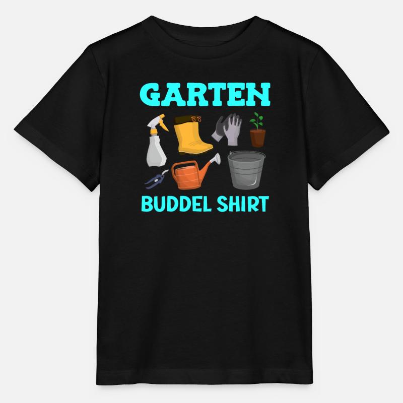 Garten Buddel Shirt Gartenarbeit - Stanley/Stella Kinder T-Shirt MINI CREATOR  - Schwarz