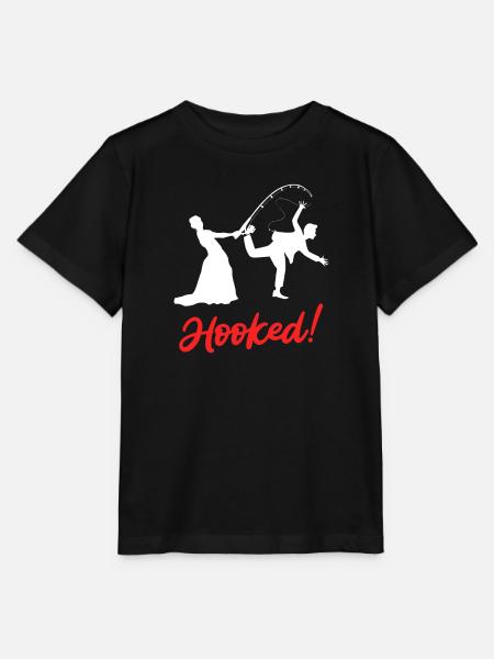 Hooked - Giochi di nozze per la sposa e lo sposo - Maglietta per bambini MINI CREATOR di Stanley/Stella - nero