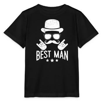 Best man wedding - Stanley/Stella MINI CREATOR Kids’ T-Shirt - black - Front - Mikhail (115cm)