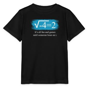 Funny Math Saying Complex Numbers - Stanley/Stella MINI CREATOR Kids’ T-Shirt - black - Front - Mikhail (115cm)
