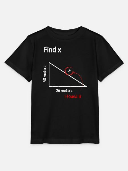 Find x Fine X Mathematik Mathelehrer - Stanley/Stella T-shirt MINI CREATOR til børn - sort