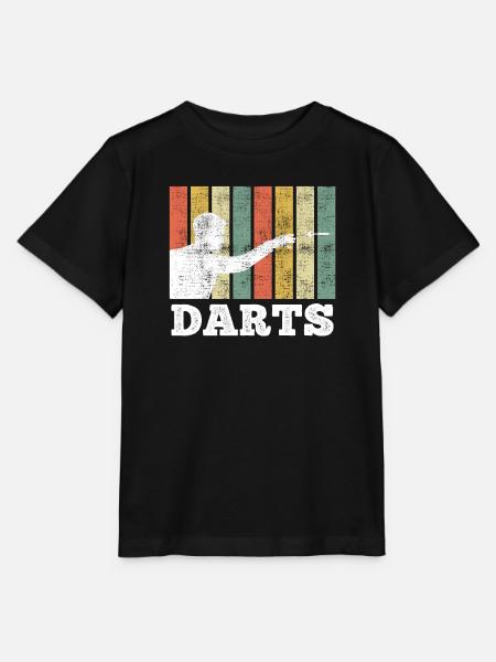 Dartspieler darten Dartscheibe Dart - T-shirt MINI CREATOR barn från Stanley/Stella - svart