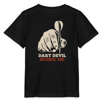 Dart Devil Score Dartpfeile 180 en fléchettes - T-shirt bio MINI CREATOR Stanley/Stella Enfant - noir - Devant - Mikhail (115cm)