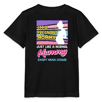 Mère enceinte Être Maman enceinte - T-shirt bio MINI CREATOR Stanley/Stella Enfant - noir - Devant - Mikhail (115cm)