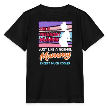 Mère enceinte Être Maman enceinte - T-shirt bio MINI CREATOR Stanley/Stella Enfant - noir - Devant - Mikhail (115cm)