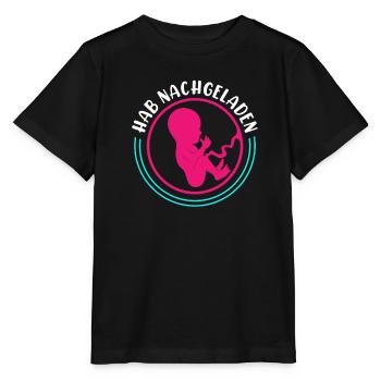 Ich habe nachgeladen zweites Kind - Stanley/Stella Kinder T-Shirt MINI CREATOR  - Schwarz - Vorne - Mikhail (115cm)
