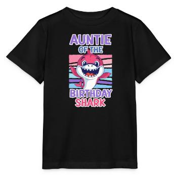 La tante du garçon d’anniversaire Hai Aunt - T-shirt bio MINI CREATOR Stanley/Stella Enfant - noir - Devant - Mikhail (115cm)