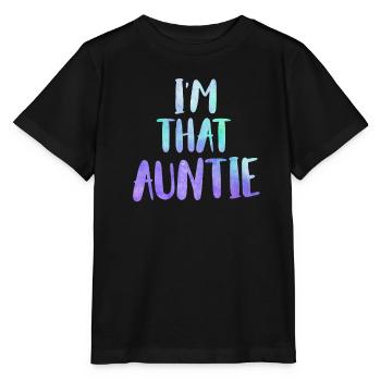 Je suis une telle tante Je suis cette tante Meilleure tante - T-shirt bio MINI CREATOR Stanley/Stella Enfant - noir - Devant - Mikhail (115cm)