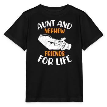 Tante et neveu Amis pour la vie Tante - T-shirt bio MINI CREATOR Stanley/Stella Enfant - noir - Devant - Mikhail (115cm)