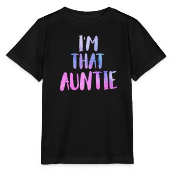 Je suis une telle tante Je suis cette tante Meilleure tante - T-shirt bio MINI CREATOR Stanley/Stella Enfant - noir - Devant - Mikhail (115cm)