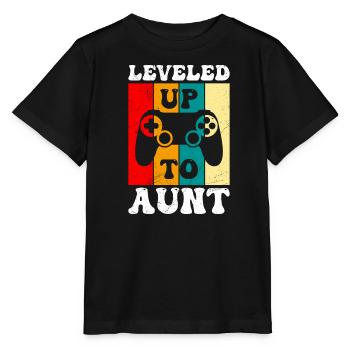 Promoted to aunt Promoted to aunt - Stanley/Stella MINI CREATOR Kids’ T-Shirt - black - Front - Mikhail (115cm)