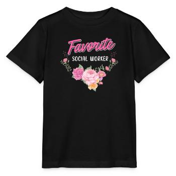 Sozialarbeiterin du bist die beste Betreuerin - Stanley/Stella Kinder T-Shirt MINI CREATOR  - Schwarz - Vorne - Mikhail (115cm)