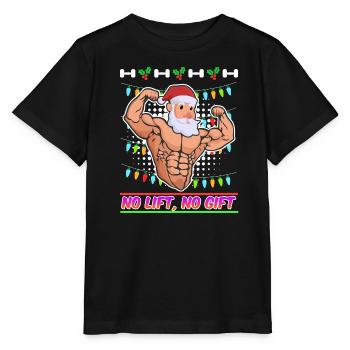 No Lift no Gift St. Nicholas Christmas - T-shirt bio MINI CREATOR Stanley/Stella Enfant - noir - Devant - Mikhail (115cm)