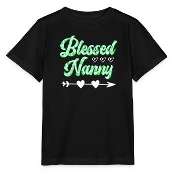 Blessed Nanny you are the best childminder - Stanley/Stella MINI CREATOR Kids’ T-Shirt - black - Front - Mikhail (115cm)