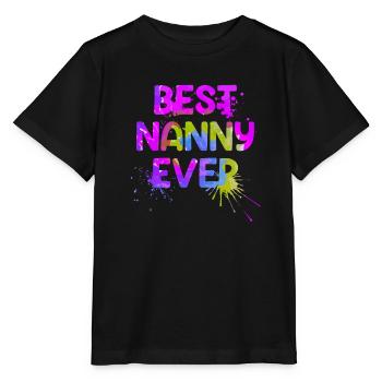 The best nanny in the world Best childminder - Stanley/Stella MINI CREATOR Kids’ T-Shirt - black - Front - Mikhail (115cm)