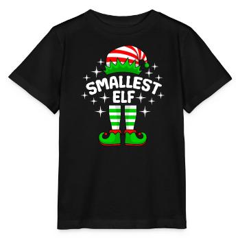 Kleinste Elfe kleine Schwester kleiner Bruder - Stanley/Stella Kinder T-Shirt MINI CREATOR  - Schwarz - Vorne - Mikhail (115cm)