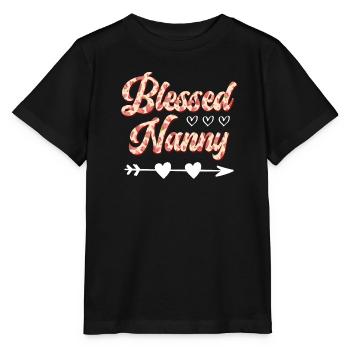 Blessed Nanny you are the best childminder - Stanley/Stella MINI CREATOR Kids’ T-Shirt - black - Front - Mikhail (115cm)