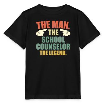 Un homme une légende un camarade d’école - T-shirt bio MINI CREATOR Stanley/Stella Enfant - noir - Devant - Mikhail (115cm)
