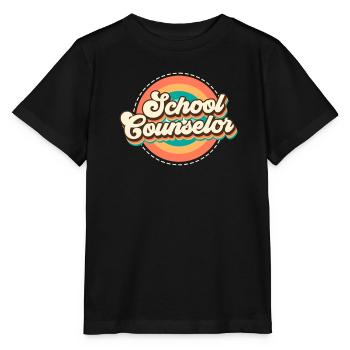 Inclusion du soutien scolaire Je suis conseiller scolaire - T-shirt bio MINI CREATOR Stanley/Stella Enfant - noir - Devant - Mikhail (115cm)