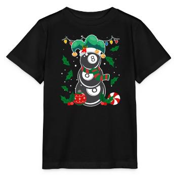 8-Ball Billiard Player Billiards - Stanley/Stella MINI CREATOR Kids’ T-Shirt - black - Front - Mikhail (115cm)