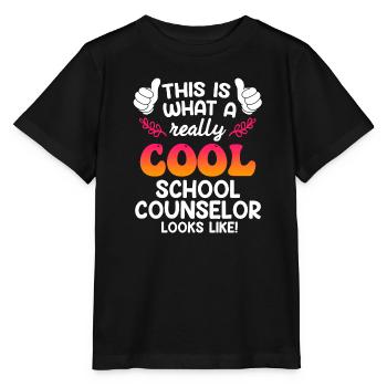 Accompagnement scolaire Inclusion de compagnons d’école cool - T-shirt bio MINI CREATOR Stanley/Stella Enfant - noir - Devant - Mikhail (115cm)
