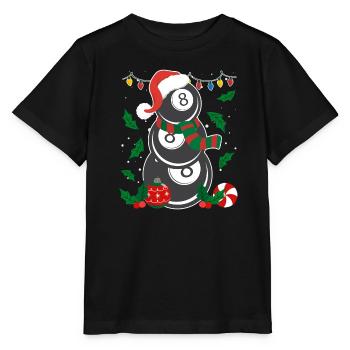 8-Ball Billiard Player Billiards - Stanley/Stella MINI CREATOR Kids’ T-Shirt - black - Front - Mikhail (115cm)