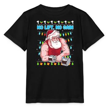 No Lift no Gain Bodybuilder - T-shirt bio MINI CREATOR Stanley/Stella Enfant - noir - Devant - Mikhail (115cm)